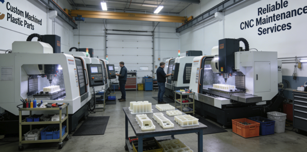 Niestandardowe obrobione części z tworzyw sztucznych & Niezawodne usługi konserwacji CNC