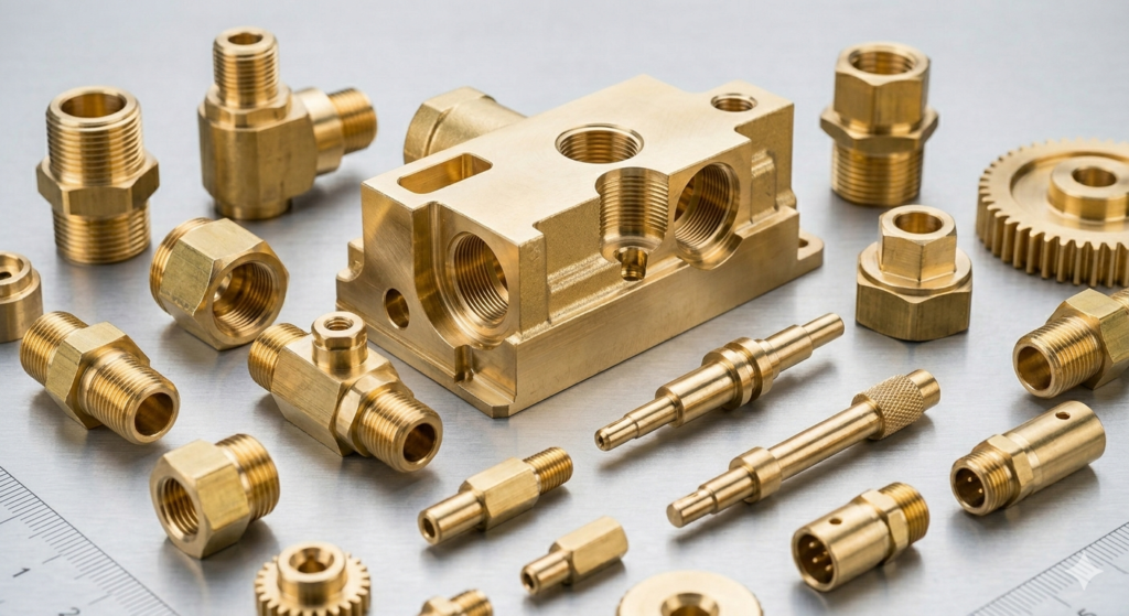 CNC-Bearbeitungsteile aus Messing