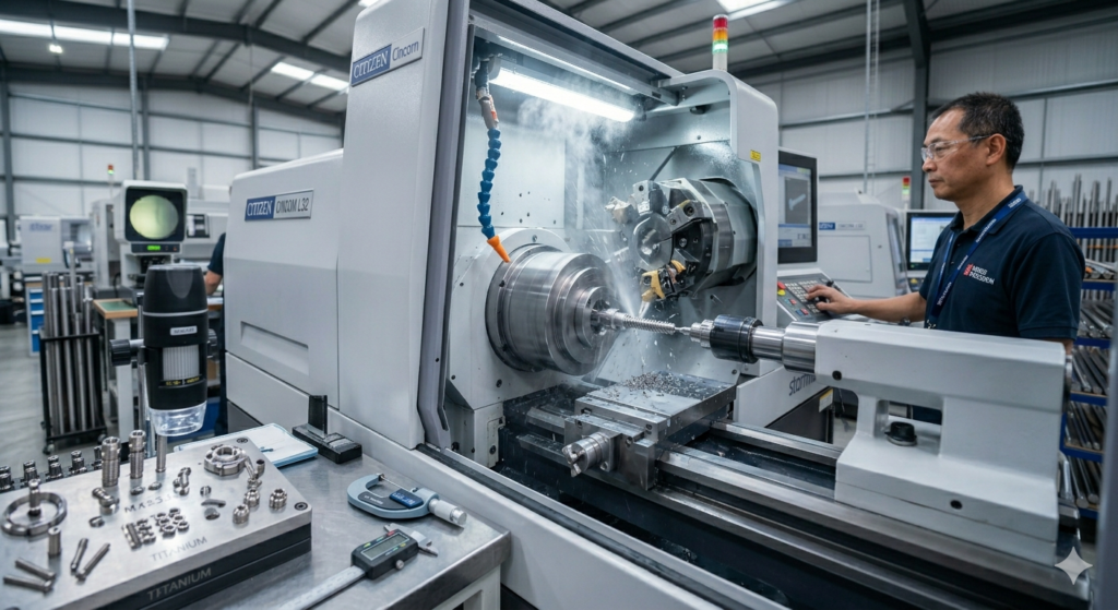 Swiss precision machining
