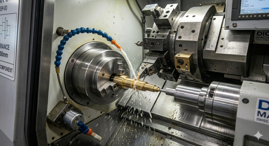 Swiss screw machining