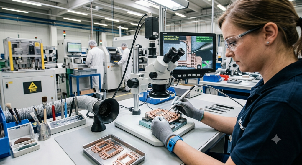 precision finishing for electronics